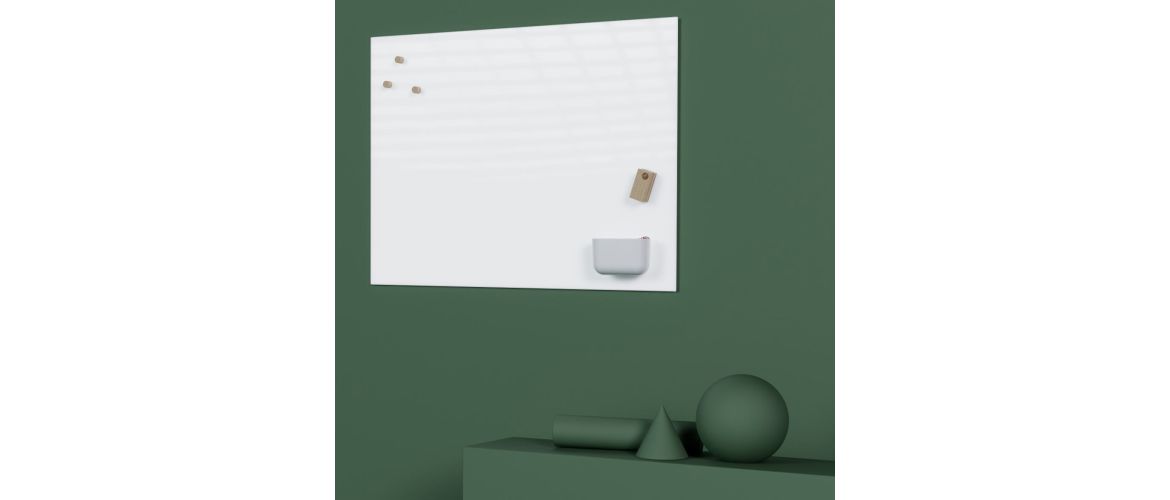 Tableau Rectangle Tableau rectangulaire écritoire en verre accompagné d'un starter se...